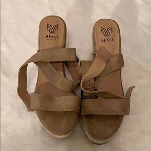 Beast Fashion suede platforms